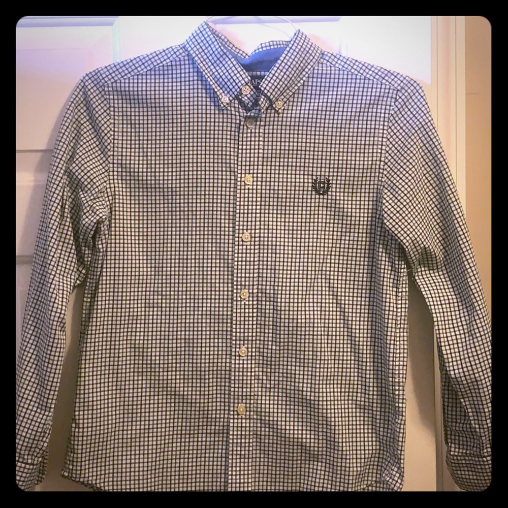 Chaps dress shirt boys size M( 12-14)
